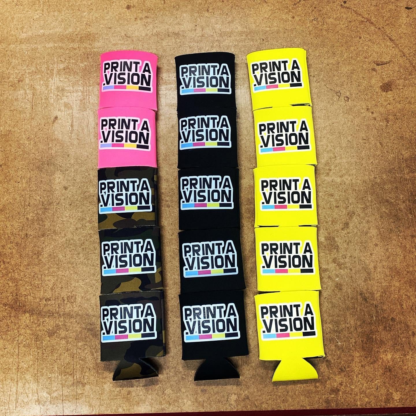 Branded product display inside the Print A Vision shop